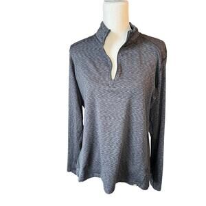 REI gray half zip long sleeve shirt hiking Gorpcore activewear athletic